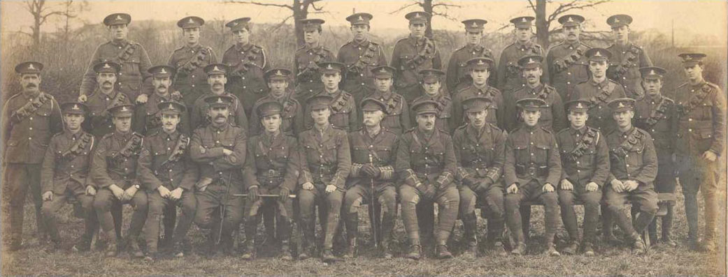 Group photograph of officers and NCOs.